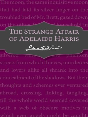cover image of The Strange Affair of Adelaide Harris